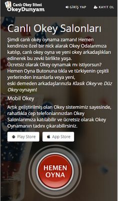 OkeyDunyam.Com - Mobil Okey Oy - Screenshot 1
