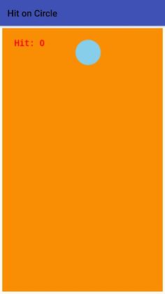 Hit on circle - Screenshot 2