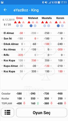 eYazBoz (King & Okey Çetelesi) - Screenshot 2
