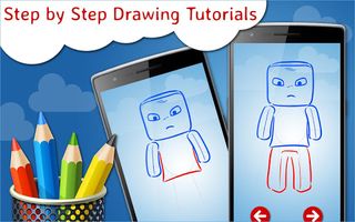 How to Draw Minecraft step by  - Screenshot 3