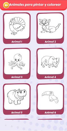 Animals to paint and color - Screenshot 2