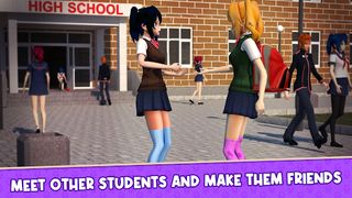 High School Life Anime Girl 3D - Screenshot 2