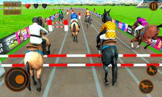 Mounted Horse Racing Games - Screenshot 1