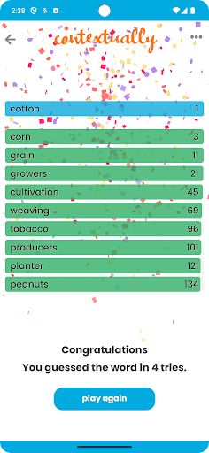 Contextually: Contexto AI game - Screenshot 3