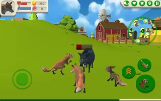 Fox Family - Animal Simulator - Screenshot 2