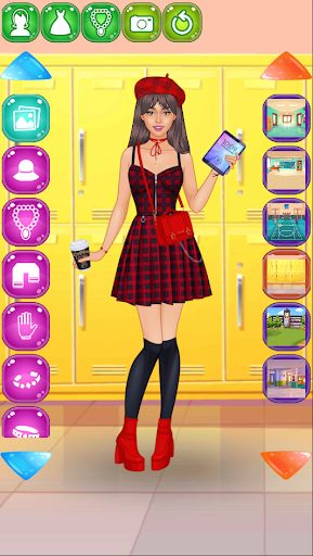 Student girl dress up - Screenshot 2