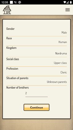 RPG Role character generator - Screenshot 3