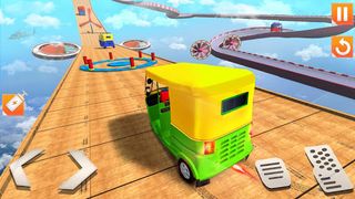 Rickshaw Stunt Driving Games - Screenshot 1