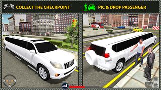 Car driving limousine car game - Screenshot 1