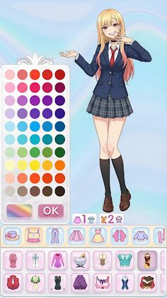 Anime Moe Girls Dress Up Games - Screenshot 2