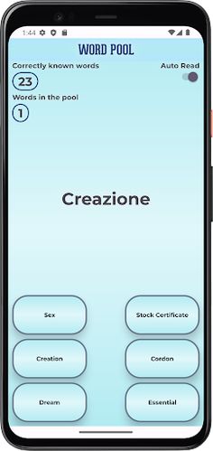 Italian Word Pool - Screenshot 3
