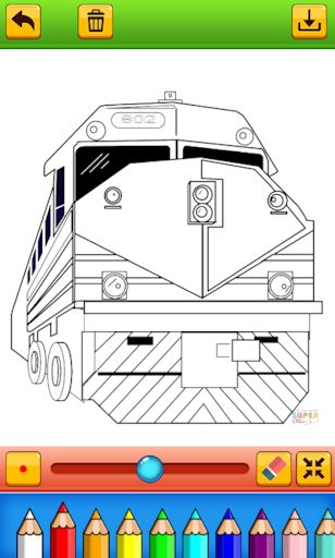 Steam Train Coloring Game - Screenshot 3