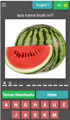 tebak gambar buah tebak buah - Screenshot 1