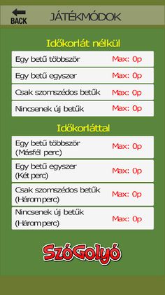 SzóGolyó (szójáték, magyar) - Screenshot 2