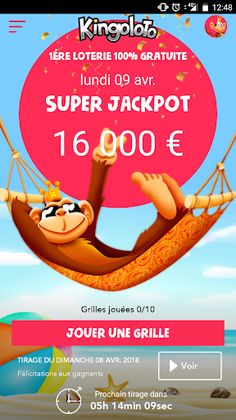Kingoloto - Loterie gratuite - Screenshot 1