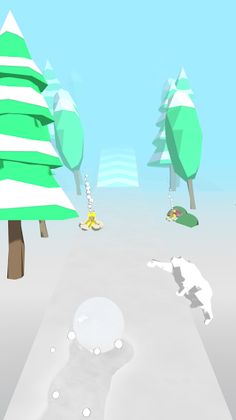 Snow Bowling 3D - Screenshot 1