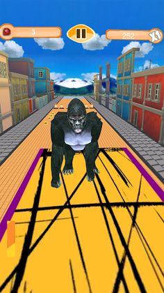 Gorilla Runner Free - Screenshot 1