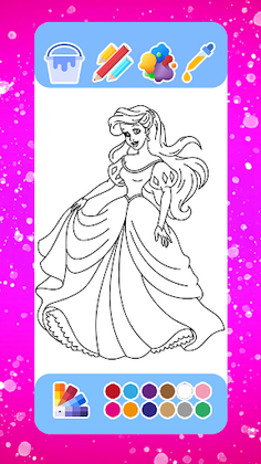 Princess Coloring Book & Games - Screenshot 1