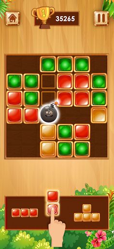 Wooden block Puzzle – puzzle g - Screenshot 3