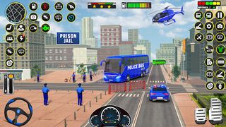 US Police Transporter Bus Game - Screenshot 2