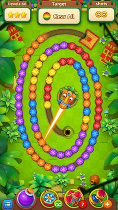 Zumba Jungle marble game - Screenshot 1