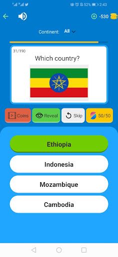 World Flags and Capitals Quiz - Screenshot 2
