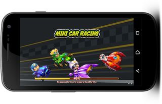 Cartoon Mini Car Racing in 3D - Screenshot 1