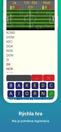 Slovný Futbal - Screenshot 4