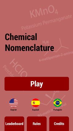 Chemical Nomenclature - Screenshot 1