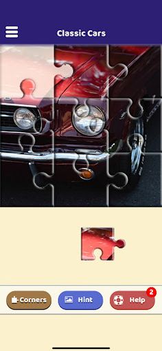 Classic Cars Puzzle - Screenshot 1