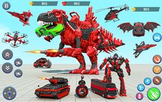 Dino Robot Car Transform 3DWar - Screenshot 3