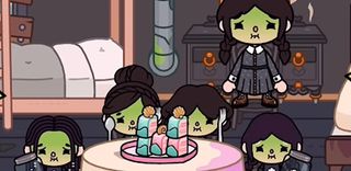 Toca Wednesday Boca Coloring - Screenshot 2