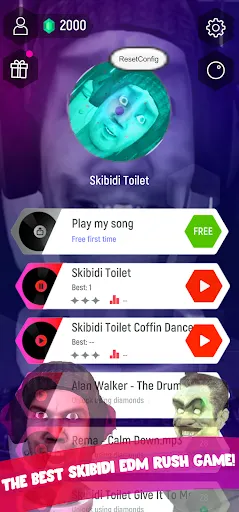 Skibidi Toilet Music Tiles Hop - Screenshot 2