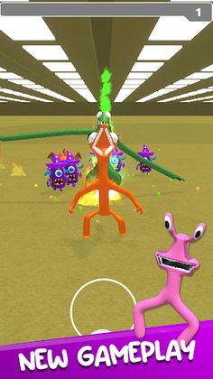 Orange Rainbow Monster - Screenshot 2