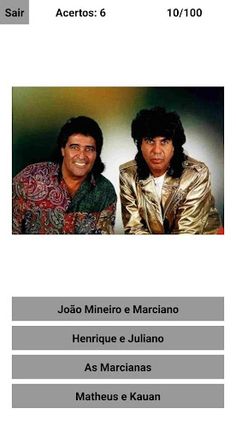 Quiz Duplas Sertanejas - Screenshot 4
