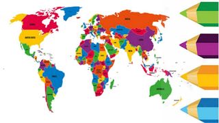 Coloring World Map - Screenshot 1