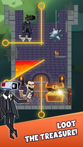 Toilet Monster Pull Pin Puzzle - Screenshot 2