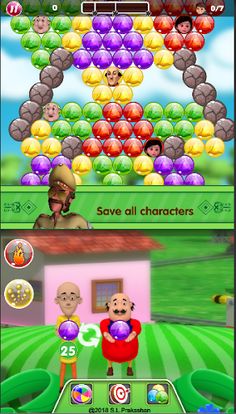 Motu Patlu Bubble Shoot Game - Screenshot 3