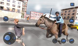 Mounted Horse Cop Chase Arrest - Screenshot 1