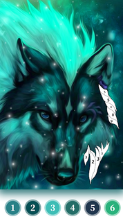 Wolf Coloring Book Color Game - Screenshot 3