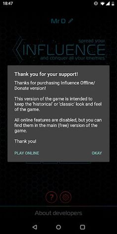 Influence Classic - Offline - Screenshot 2