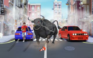 Angry Bull Attack Cow Games 3D - Screenshot 2