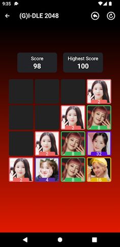 (G)I-DLE 2048 Game - Screenshot 4