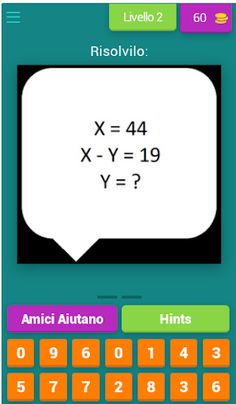 Quiz di matematica italiana - Screenshot 3