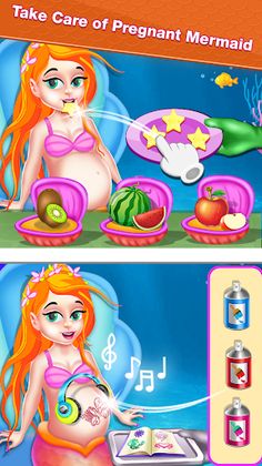 Mermaid Mom & Baby Care Game - Screenshot 1