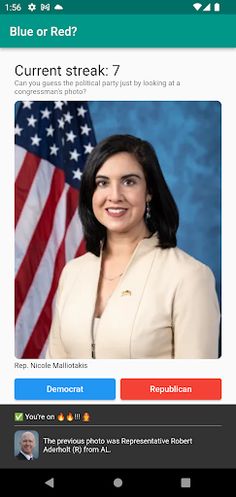 Blue or Red? Guess the party - Screenshot 3