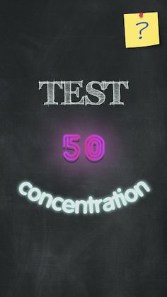 Concentration Test - Screenshot 1