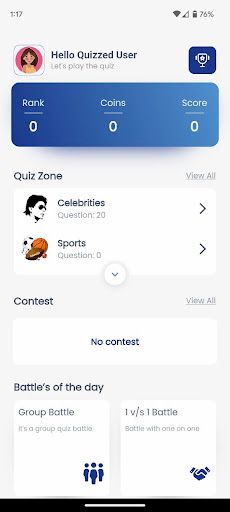 Quizzed – QuizApp, Learn, Earn - Screenshot 1
