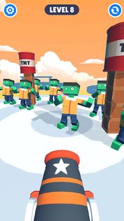 Funny Cannon Zombie 3D - Screenshot 2