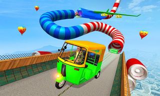 Tuk Tuk Rikshaw Ramp Stunt 3D - Screenshot 2